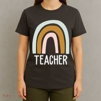 Teacher Rainbow Back To School T-Shirt thumb 4