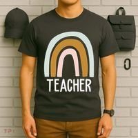 Teacher Rainbow Back To School T-Shirt thumb 6