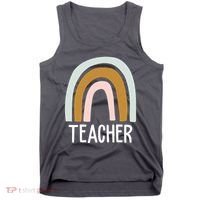 Teacher Rainbow Back To School Tank Top thumb 0