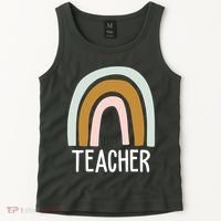 Teacher Rainbow Back To School Tank Top thumb 2