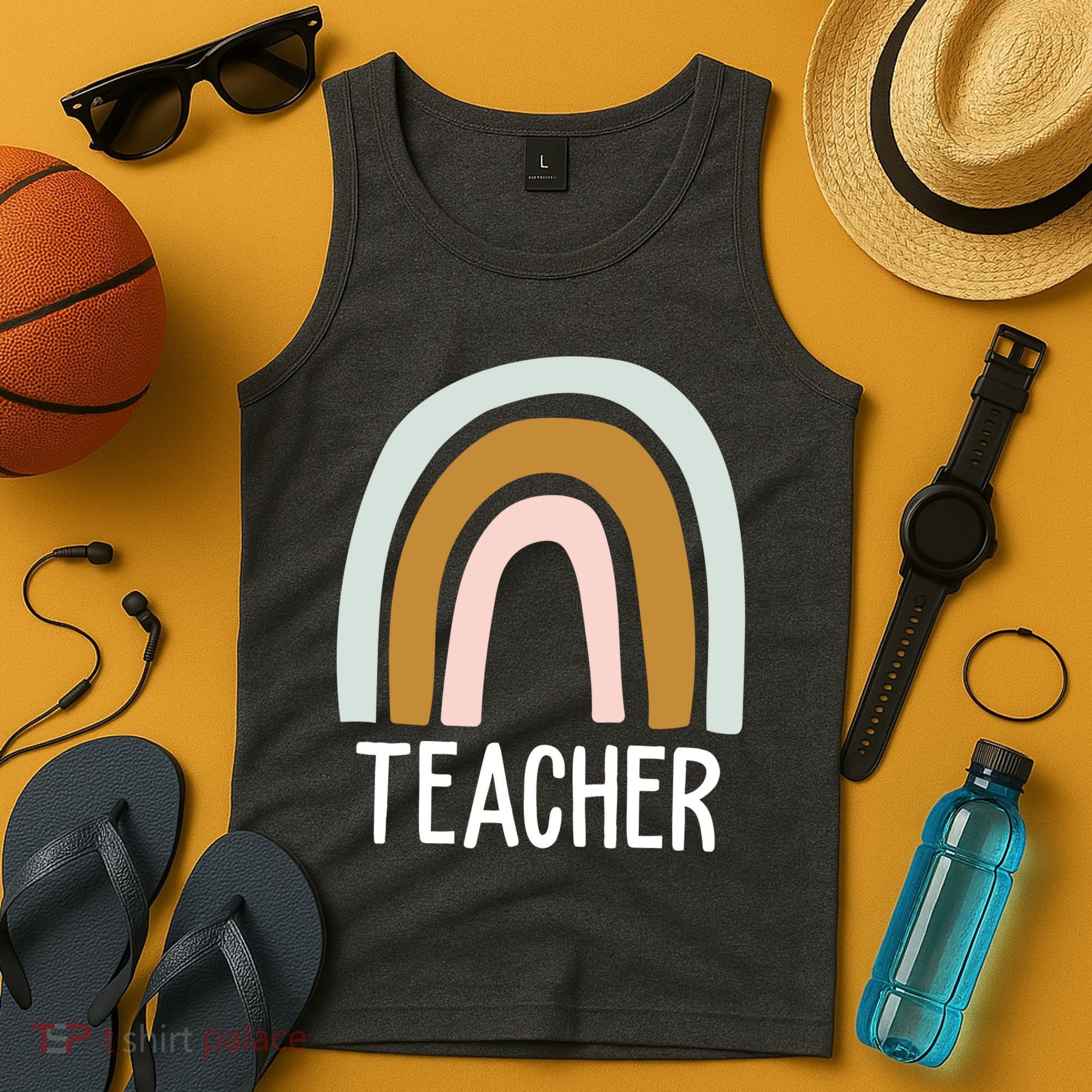 Teacher Rainbow Back To School Tank Top