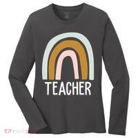 Teacher Rainbow Back To School Women's Long Sleeve Shirt thumb 0