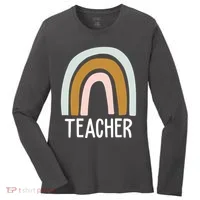 Teacher Rainbow Back To School Women's Long Sleeve Shirt thumb 0