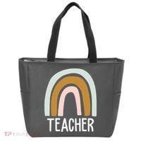Teacher Rainbow Back To School Tote Bag thumb 0