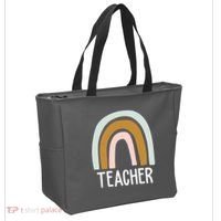 Teacher Rainbow Back To School Tote Bag thumb 2