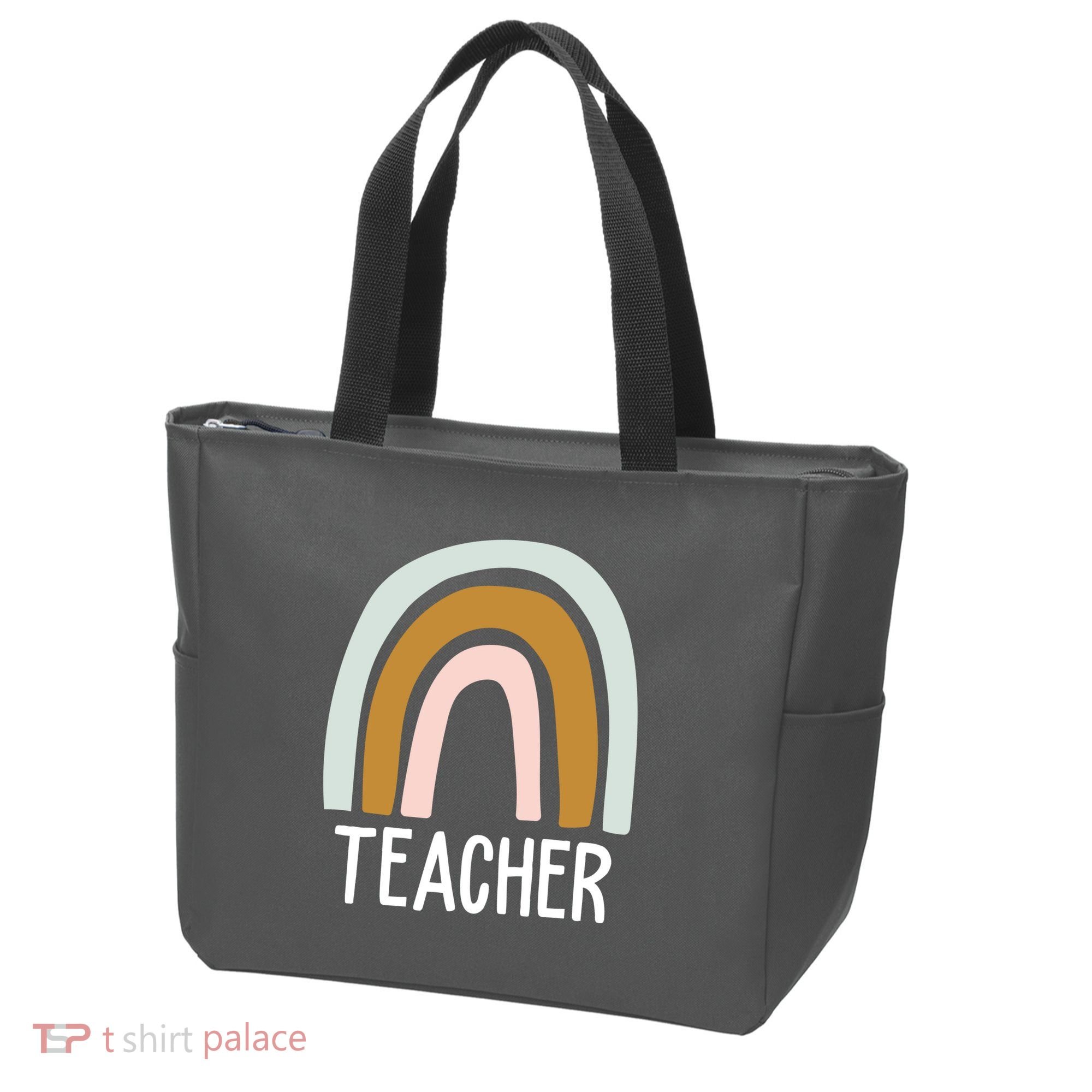 Teacher Rainbow Back To School Tote Bag