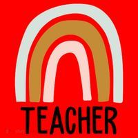 Teacher Rainbow Back To School Santa Hat thumb 1