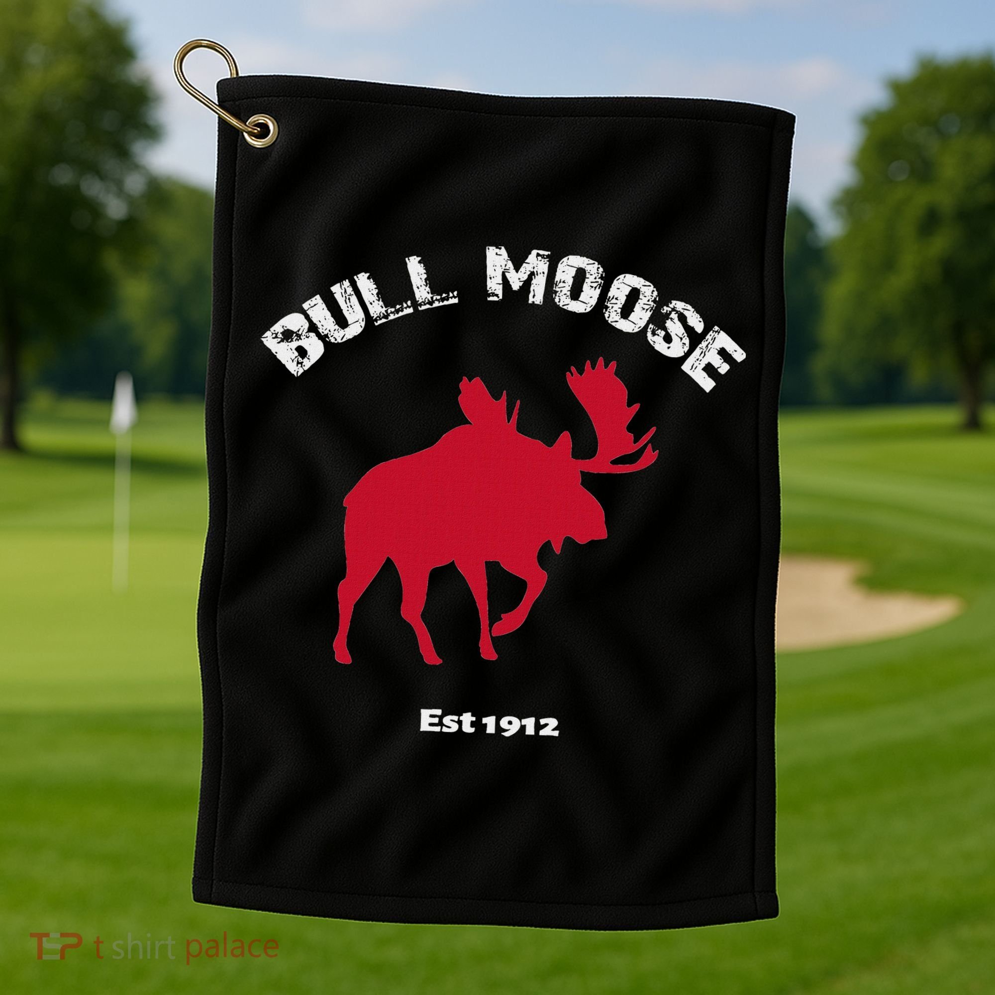 Theodore Roosevelt Bull Moose Party Golf Towel