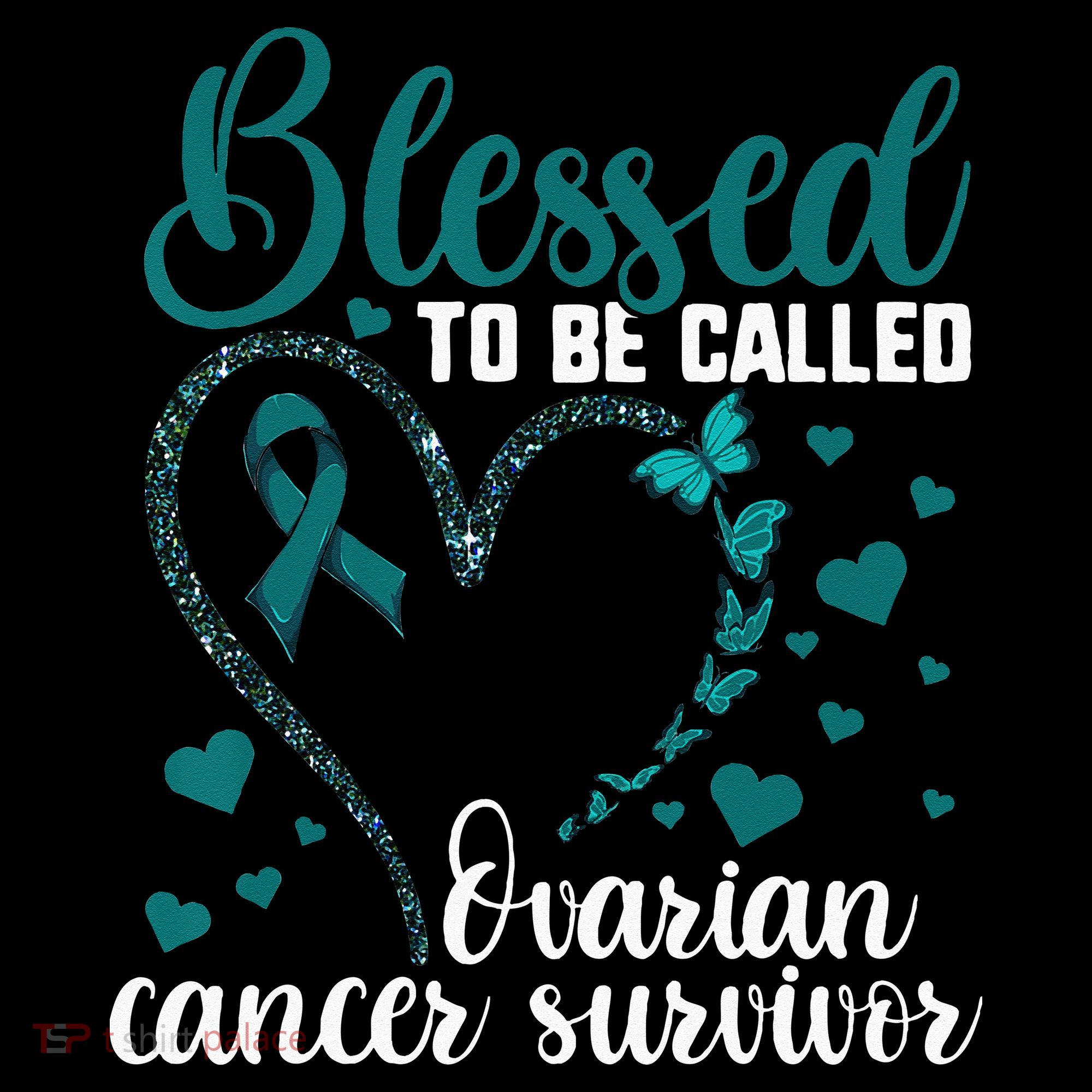 Teal Ribbon Blessed To Be Ovarian Cancer Survivor Pajama Set