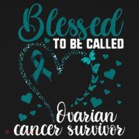 Teal Ribbon Blessed To Be Ovarian Cancer Survivor Women's Hoodie thumb 2