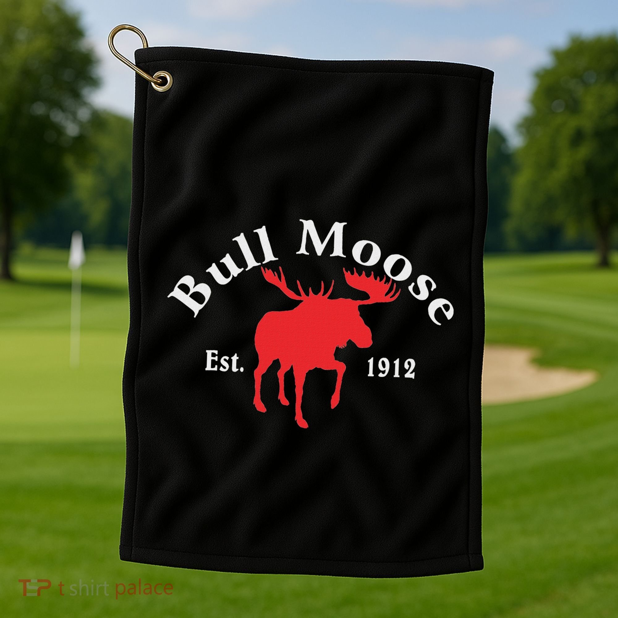 Theodore Roosevelt Bull Moose Party Golf Towel