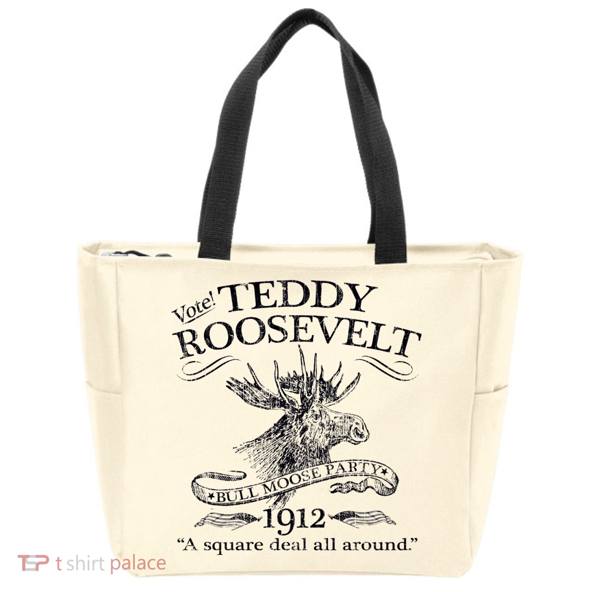 Teddy Roosevelt Bull Moose Party 1912 Presidential Campaign Tote Bag