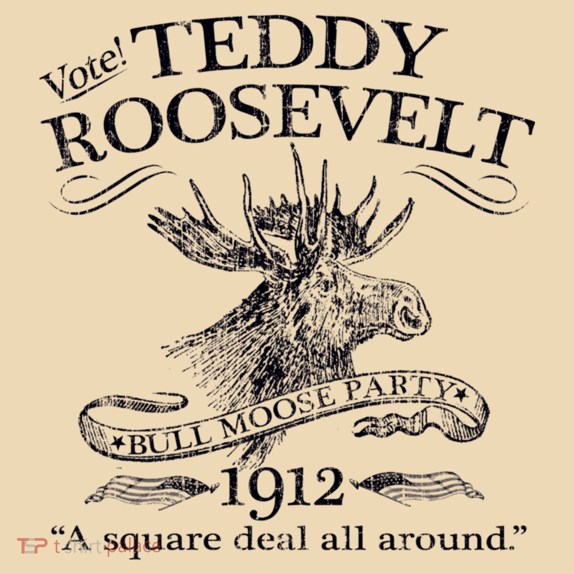 Teddy Roosevelt Bull Moose Party 1912 Presidential Campaign Tote Bag