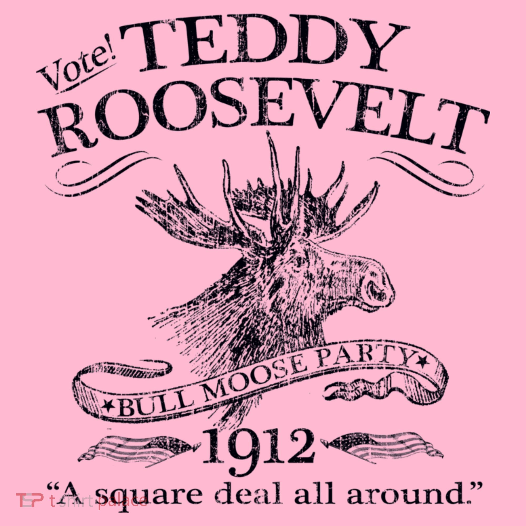 Teddy Roosevelt Bull Moose Party 1912 Presidential Campaign Coaster