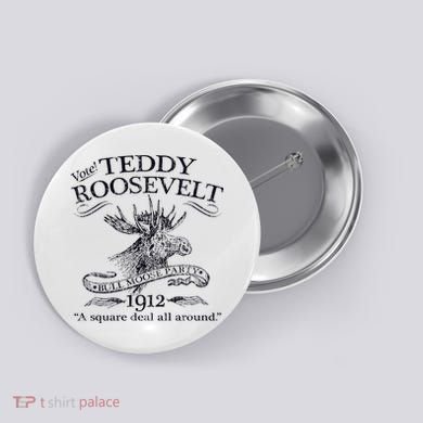 Teddy Roosevelt Bull Moose Party 1912 Presidential Campaign Button