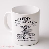 Teddy Roosevelt Bull Moose Party 1912 Presidential Campaign Coffee Mug thumb 0