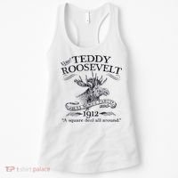 Teddy Roosevelt Bull Moose Party 1912 Presidential Campaign Women's Tank Top thumb 0