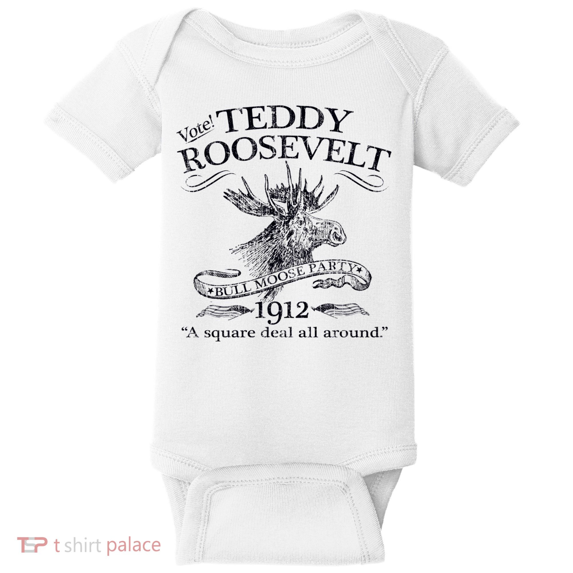 Teddy Roosevelt Bull Moose Party 1912 Presidential Campaign Baby Bodysuit