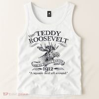 Teddy Roosevelt Bull Moose Party 1912 Presidential Campaign Tank Top thumb 2
