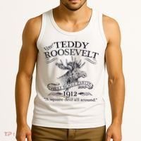 Teddy Roosevelt Bull Moose Party 1912 Presidential Campaign Tank Top thumb 3