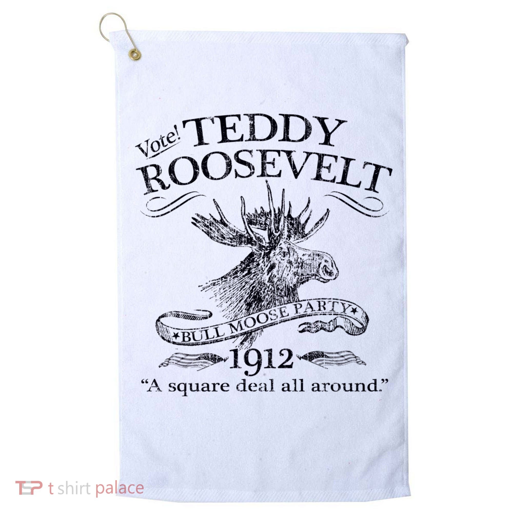 Teddy Roosevelt Bull Moose Party 1912 Presidential Campaign Golf Towel