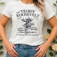 Teddy Roosevelt Bull Moose Party 1912 Presidential Campaign Women's T-Shirt thumb 2