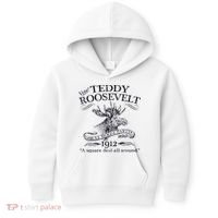 Teddy Roosevelt Bull Moose Party 1912 Presidential Campaign Kids Hoodie thumb 0