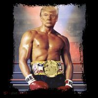 Trump Rocky Boxer Funny Coaster thumb 2