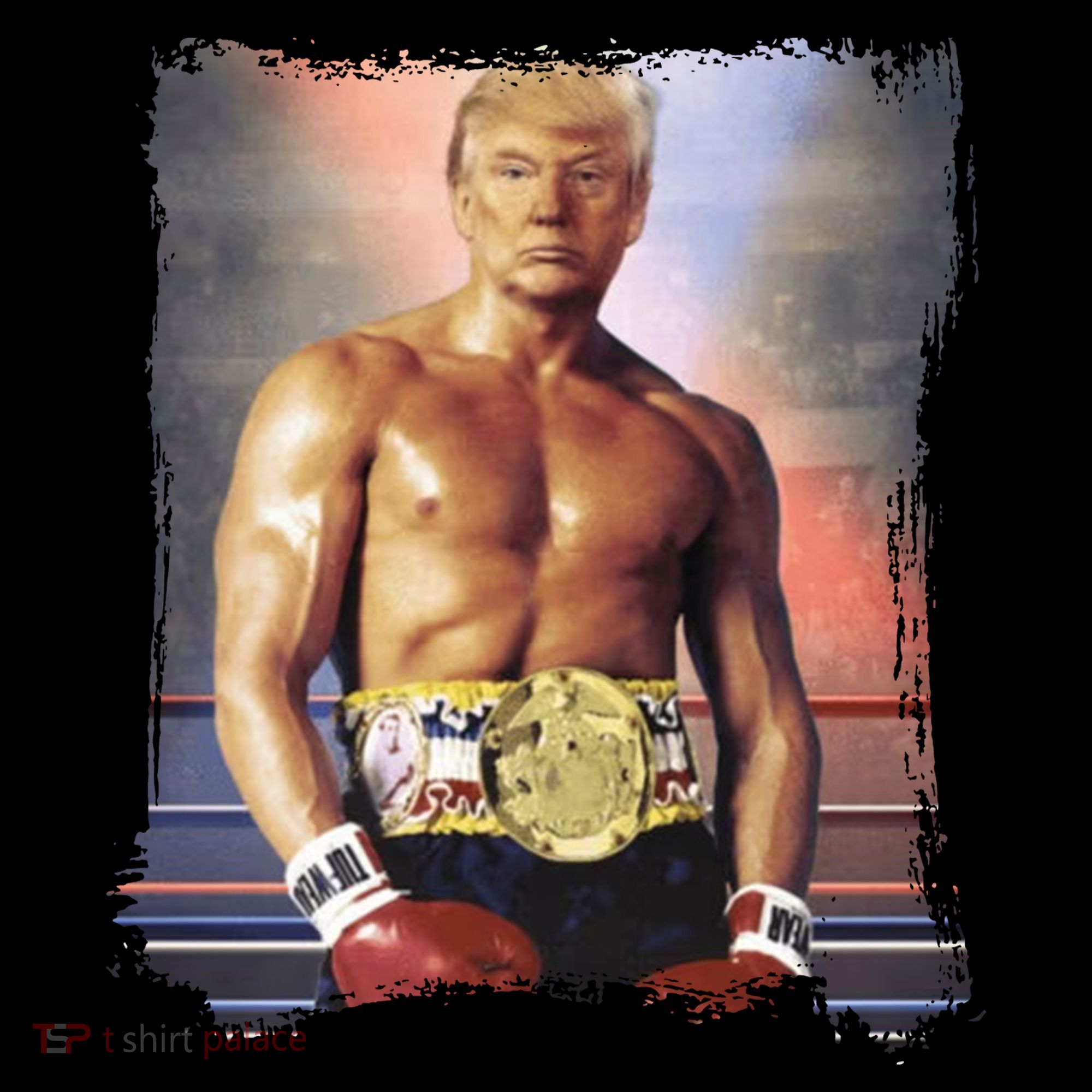 Trump Rocky Boxer Funny Coaster