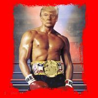 Trump Rocky Boxer Funny Santa Hat thumb 1