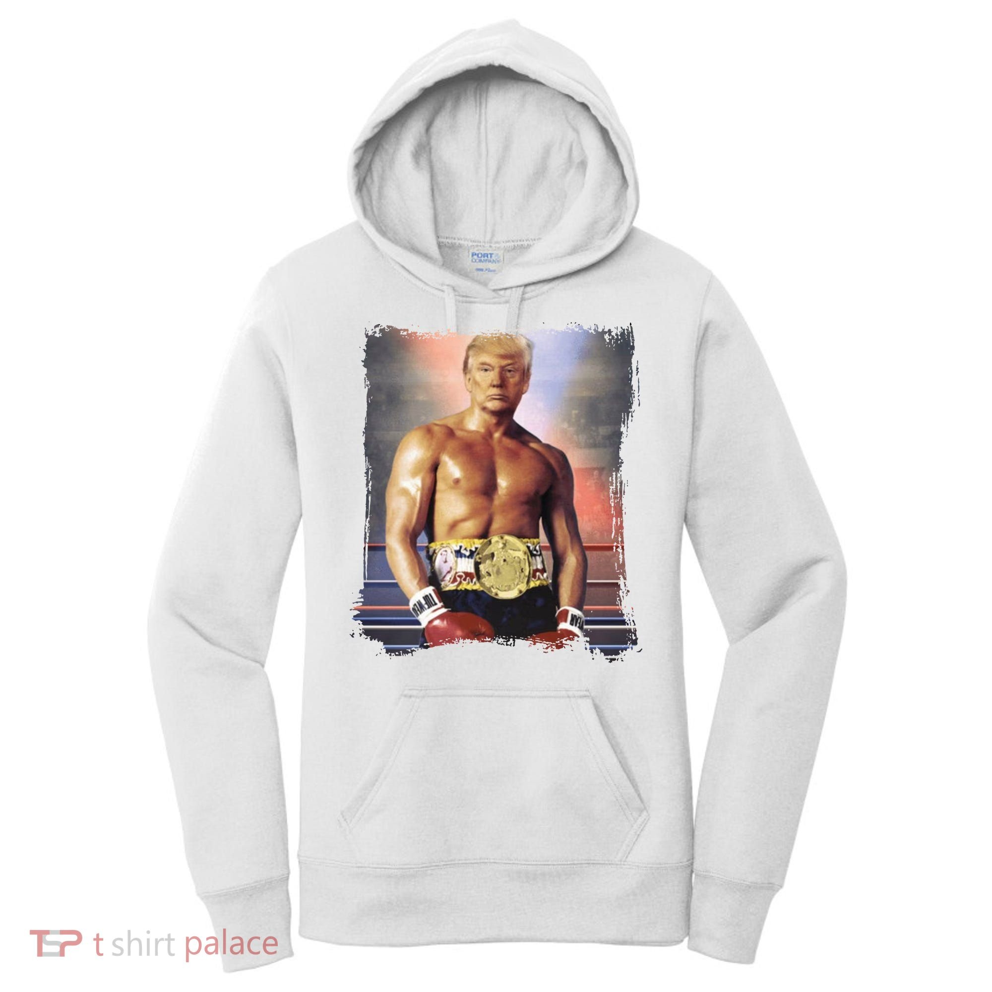 Trump Rocky Boxer Funny Women's Hoodie