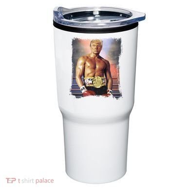 Trump Rocky Boxer Funny Tumbler