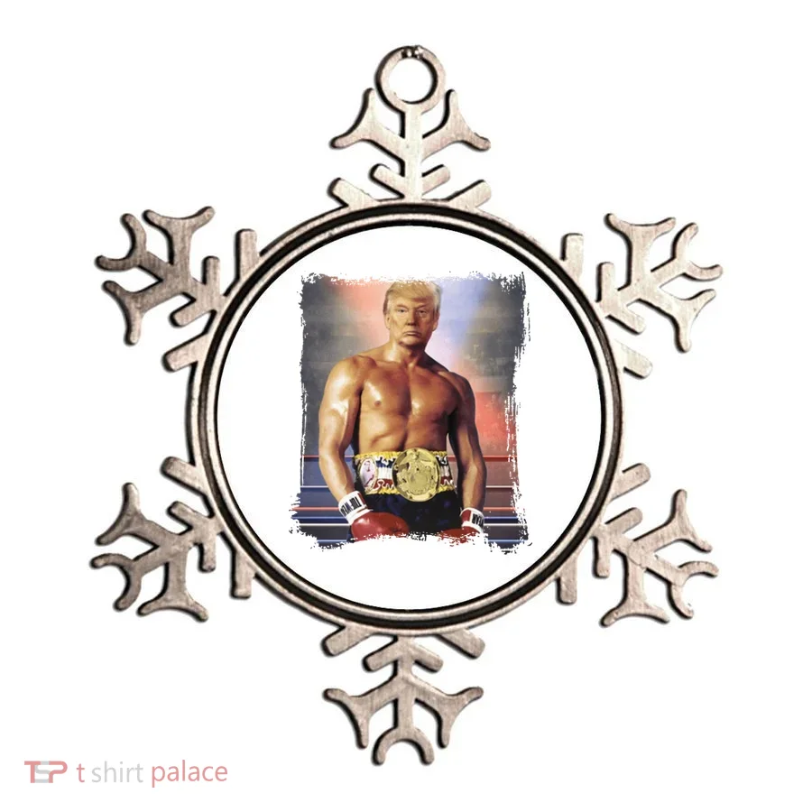 Trump Rocky Boxer Funny Ornament