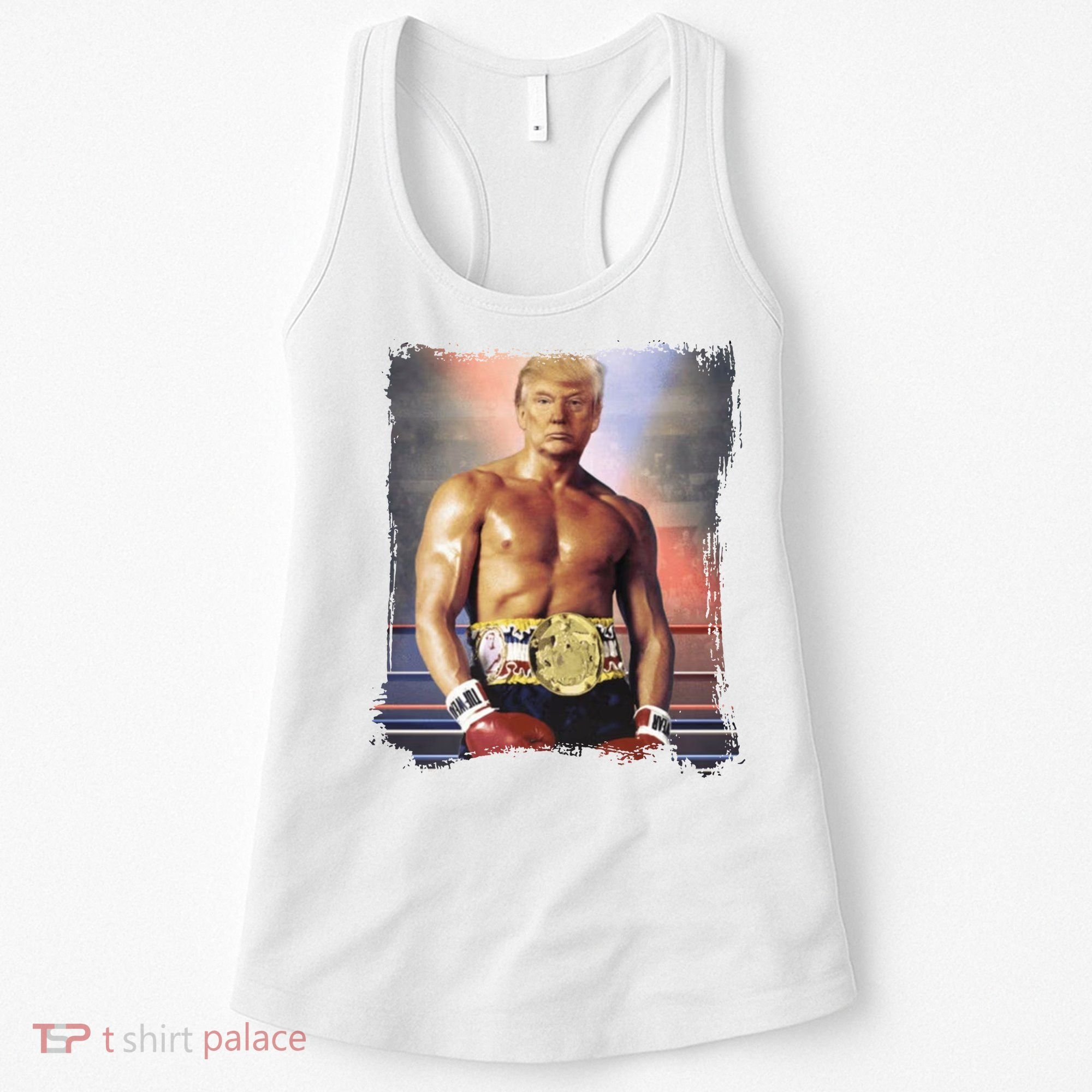 Trump Rocky Boxer Funny Women's Tank Top