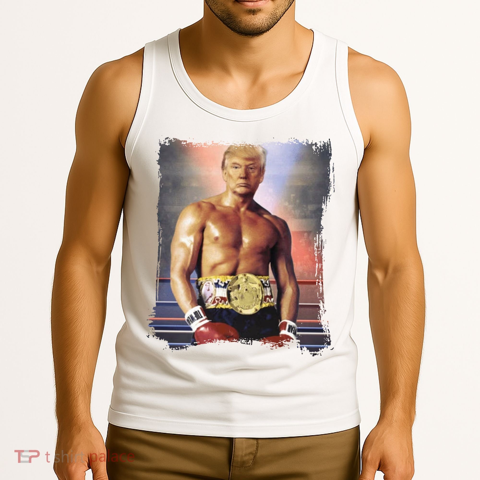 Trump Rocky Boxer Funny Tank Top