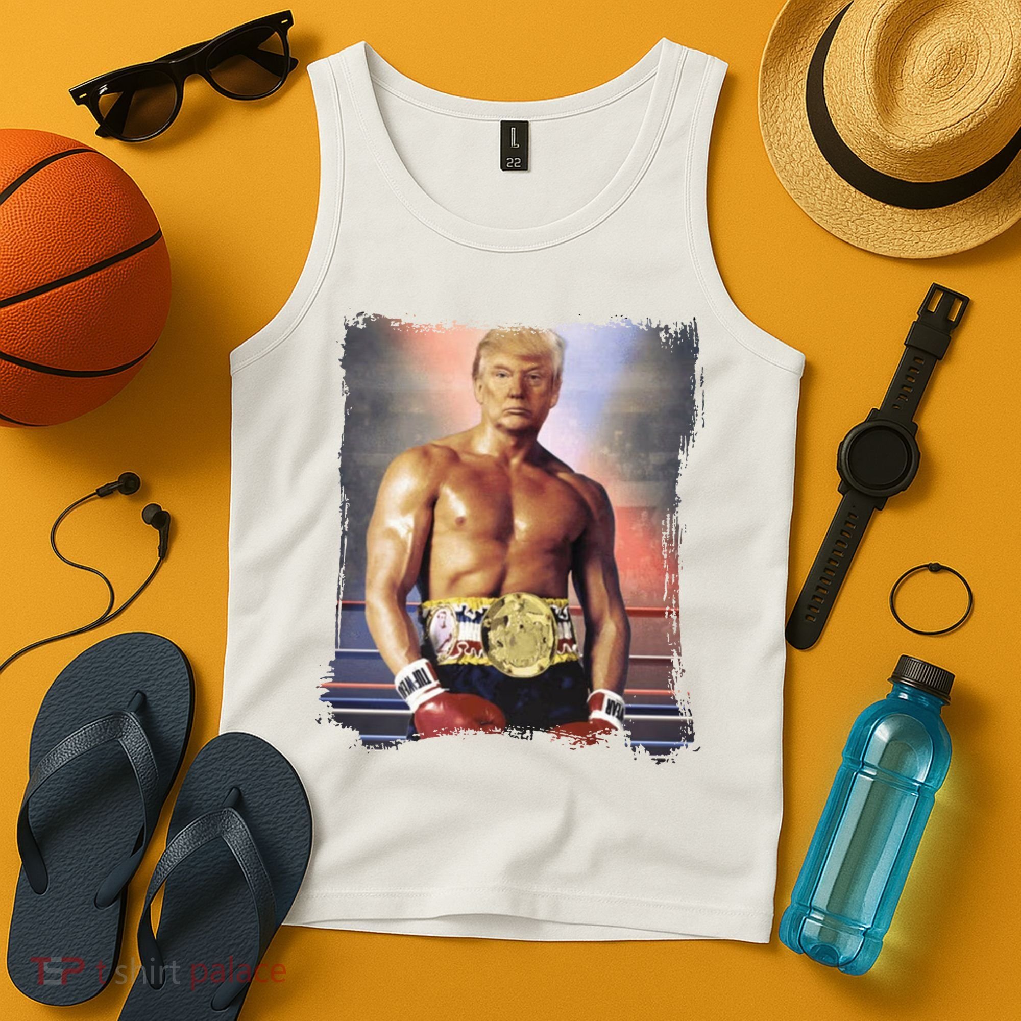 Trump Rocky Boxer Funny Tank Top