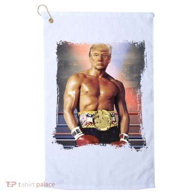 Trump Rocky Boxer Funny Golf Towel