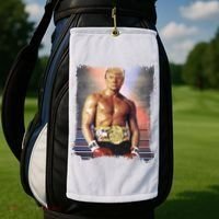 Trump Rocky Boxer Funny Golf Towel thumb 2