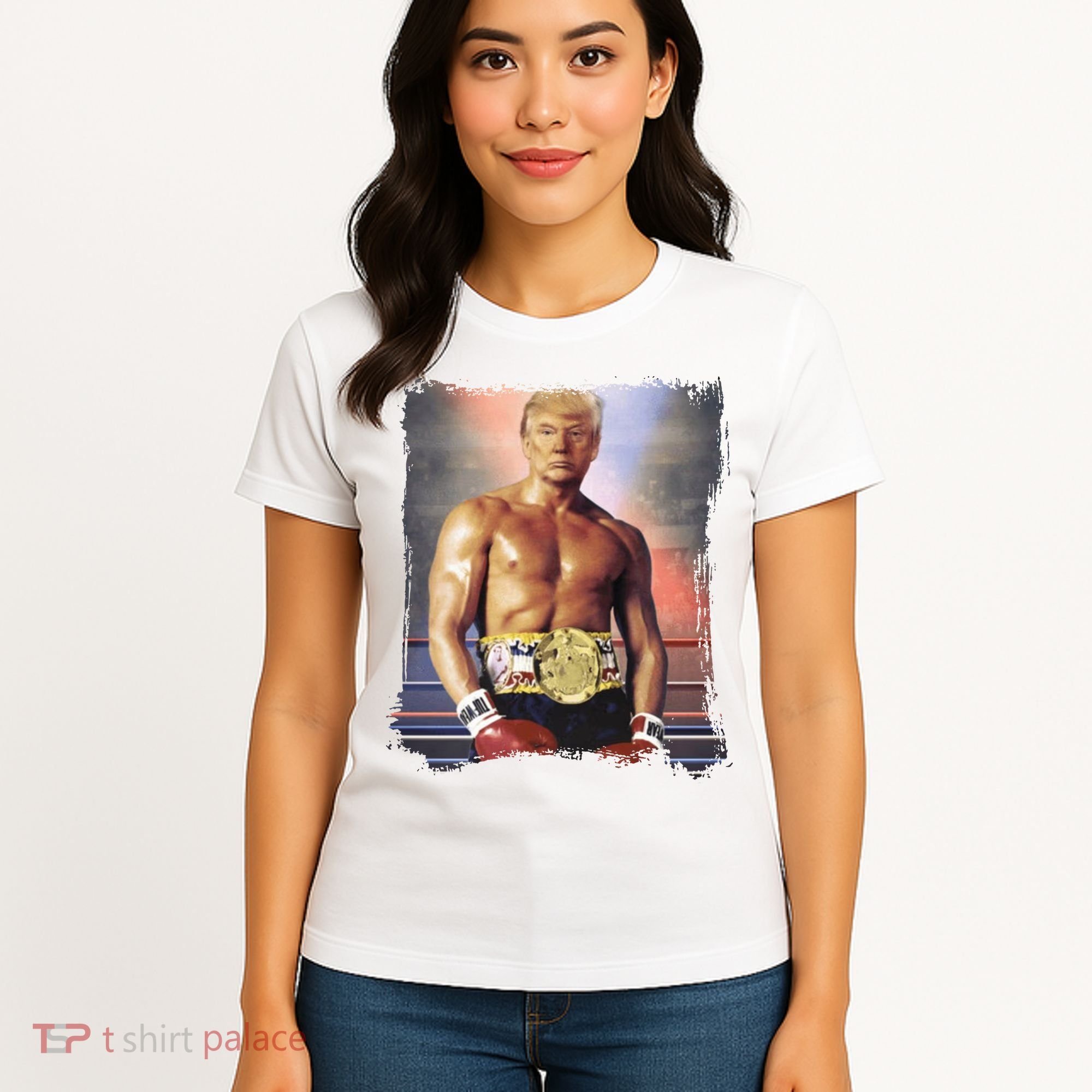 Trump Rocky Boxer Funny Women's T-Shirt