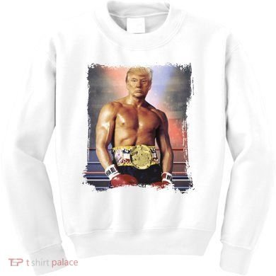 Trump Rocky Boxer Funny Kids Sweatshirt