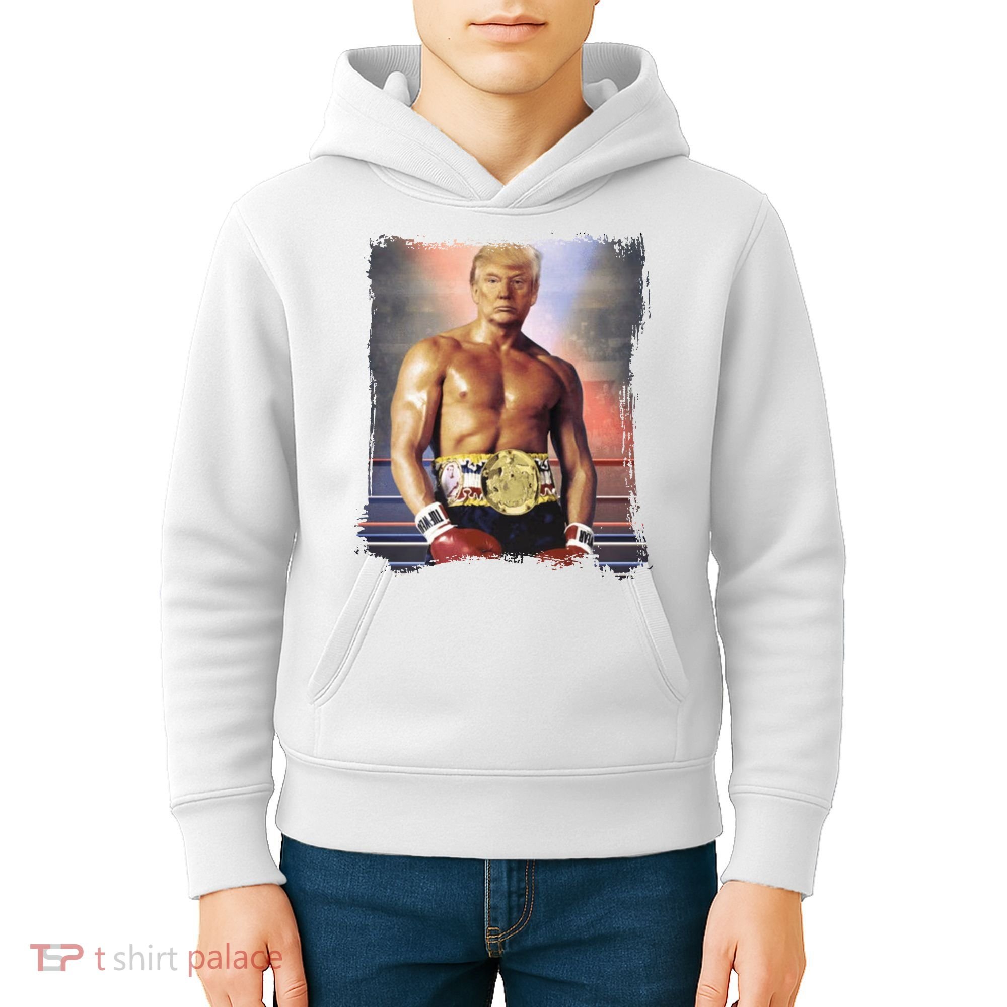 Trump Rocky Boxer Funny Kids Hoodie
