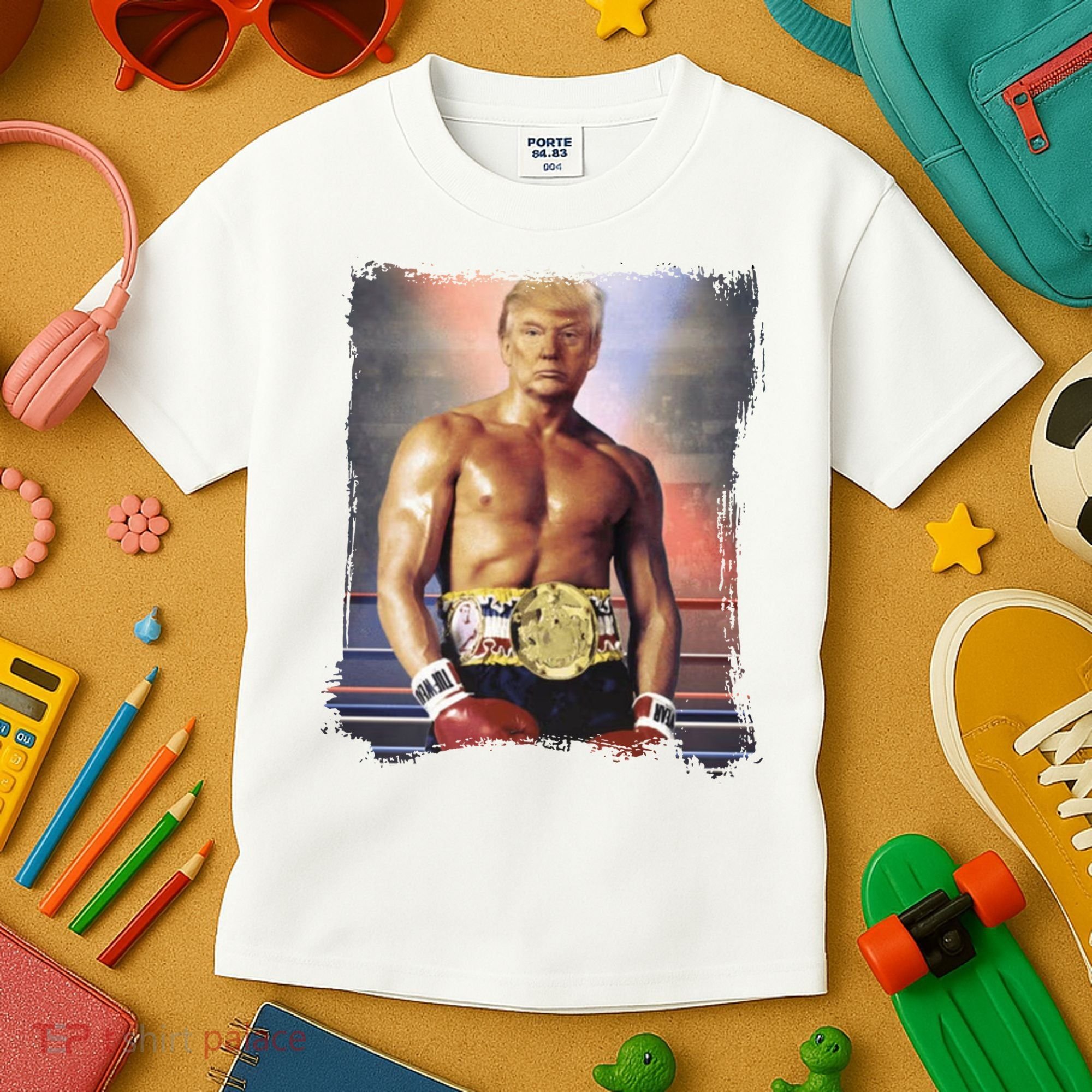 Trump Rocky Boxer Funny Kids T-Shirt