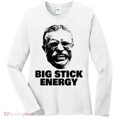 Teddy Roosevelt Big Stick Theodore President Women's Long Sleeve Shirt