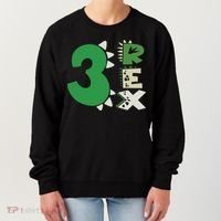 Three Rex Birthday Boy 3rd Dinosaur Birthday Rex Birthday Women's Sweatshirt thumb 0