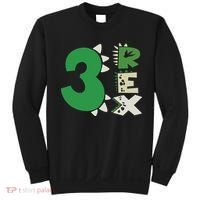 Three Rex Birthday Boy 3rd Dinosaur Birthday Rex Birthday Sweatshirt thumb 0