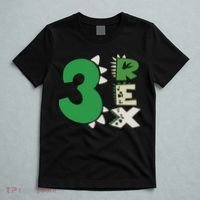 Three Rex Birthday Boy 3rd Dinosaur Birthday Rex Birthday T-Shirt thumb 5