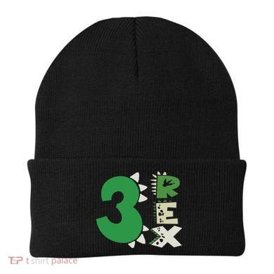 Three Rex Birthday Boy 3rd Dinosaur Birthday Rex Birthday Beanie