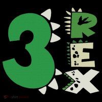 Three Rex Birthday Boy 3rd Dinosaur Birthday Rex Birthday Coaster thumb 2