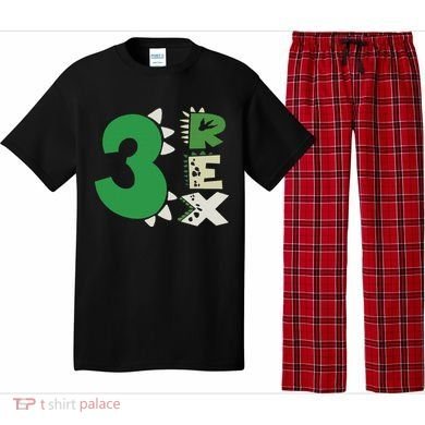 Three Rex Birthday Boy 3rd Dinosaur Birthday Rex Birthday Pajama Set