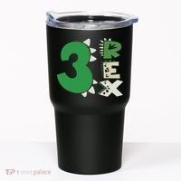Three Rex Birthday Boy 3rd Dinosaur Birthday Rex Birthday Tumbler thumb 0